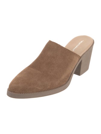 Intentionally Blank Suede Mules