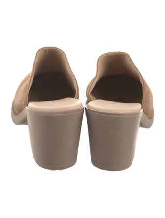 Intentionally Blank Suede Mules