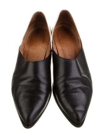 Intentionally Blank Leather D'Orsay Flats