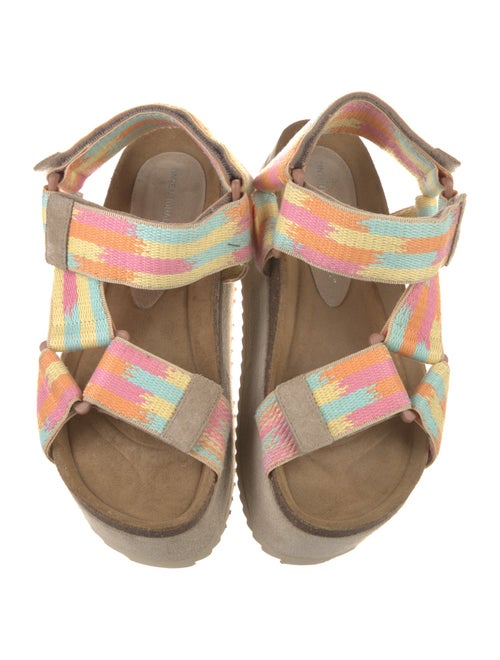 Intentionally Blank Leather Printed Espadrilles