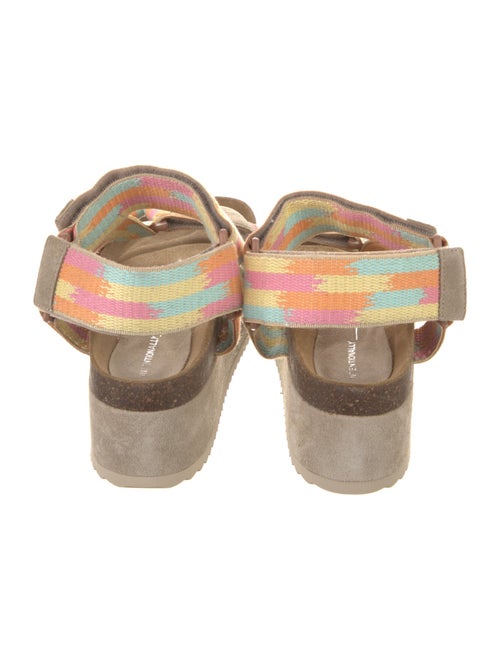 Intentionally Blank Leather Printed Espadrilles