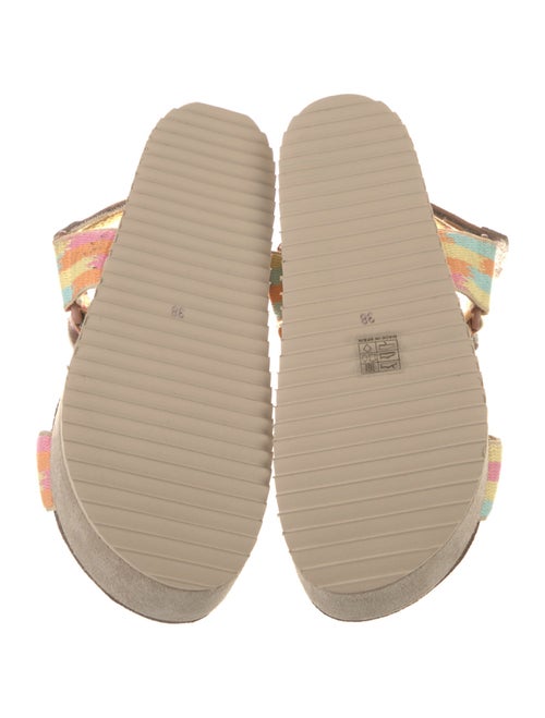 Intentionally Blank Leather Printed Espadrilles