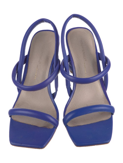 Intentionally Blank Leather Slingback Sandals