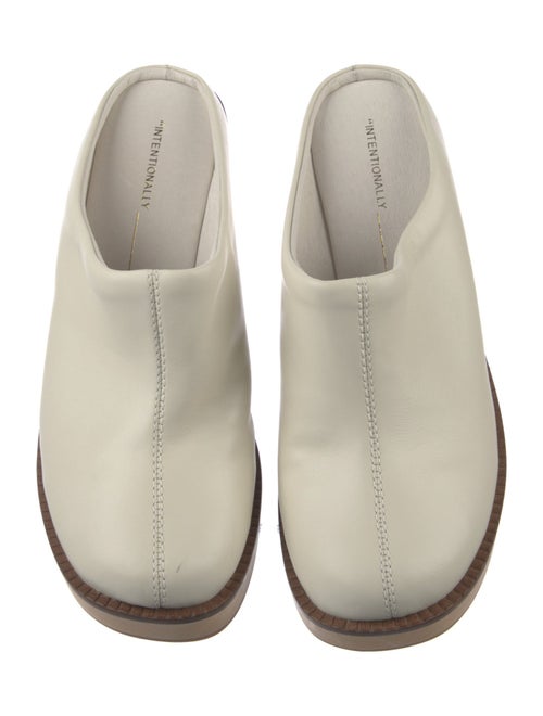 Intentionally Blank Leather Mules