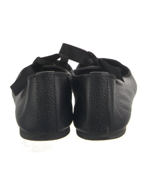 Intentionally Blank Leather Grosgrain Trim Mary Jane Flats