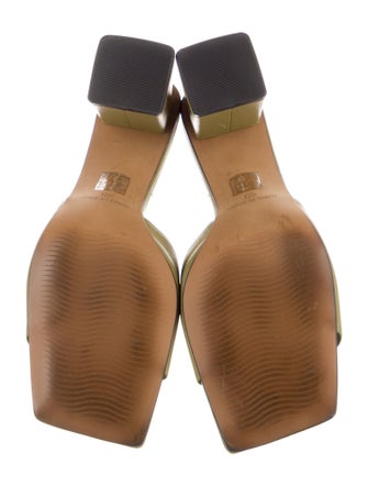 Intentionally Blank Leather Slides