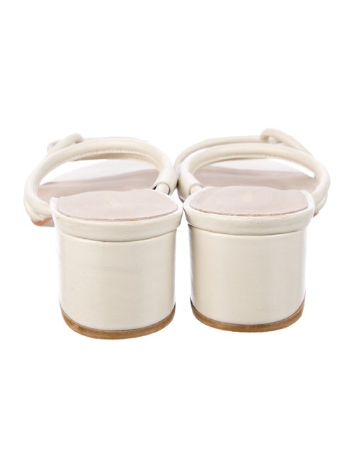 Intentionally Blank Leather Slides