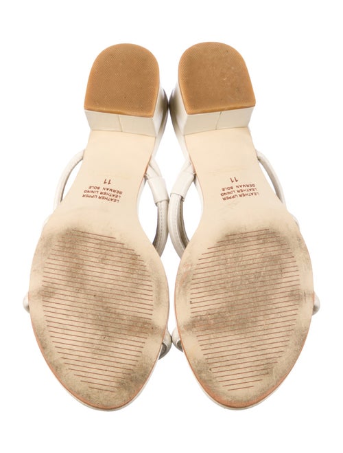 Intentionally Blank Leather Slides