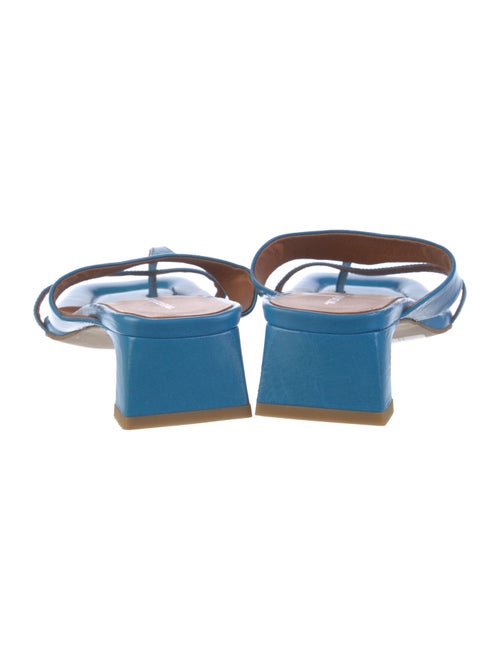 Intentionally Blank Leather Flip Flops