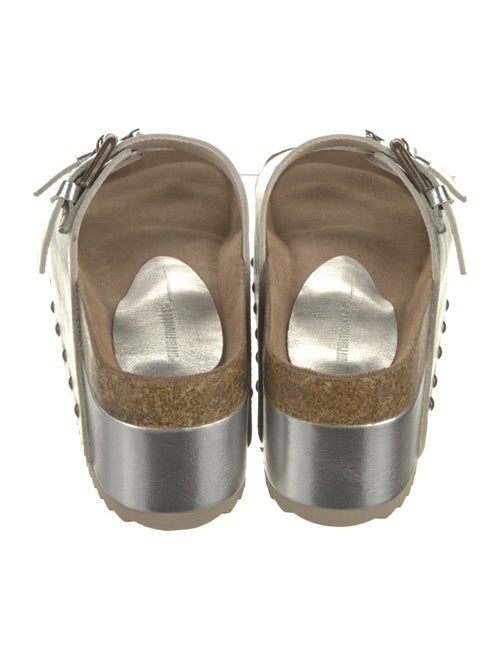 Intentionally Blank Leather Slides