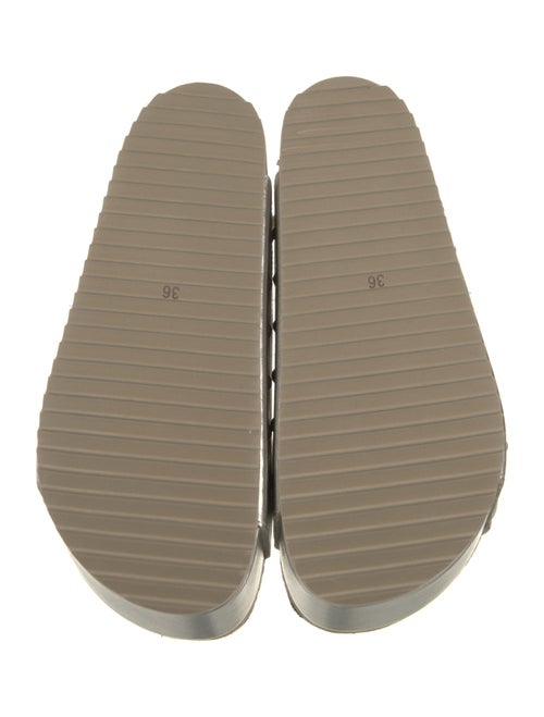 Intentionally Blank Leather Slides