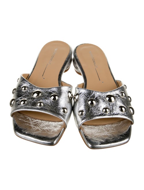 Intentionally Blank Leather Slides