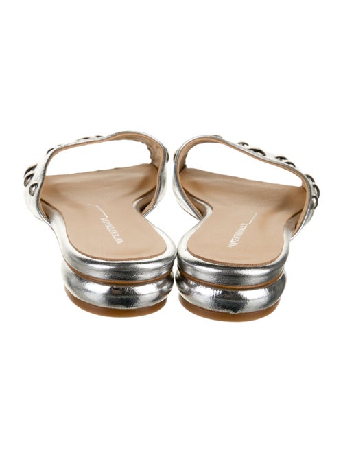 Intentionally Blank Leather Slides