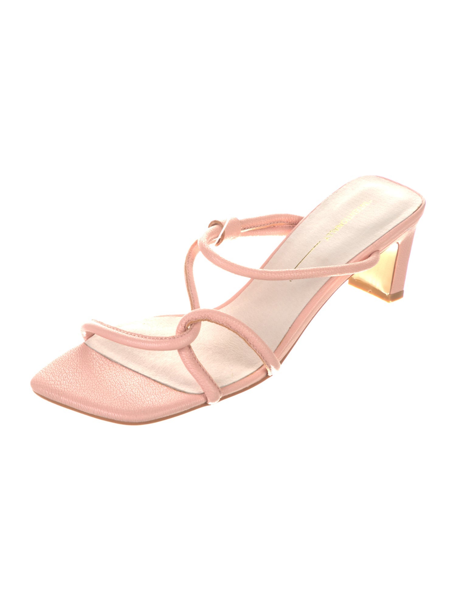 Intentionally Blank Leather Slides