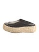 Intentionally Blank Leather Espadrilles