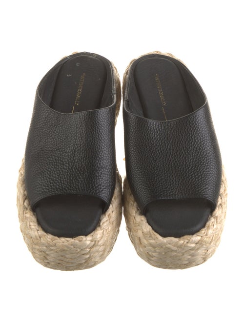 Intentionally Blank Leather Espadrilles
