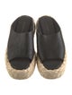 Intentionally Blank Leather Espadrilles