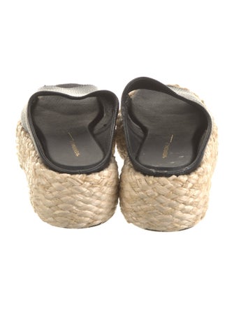 Intentionally Blank Leather Espadrilles