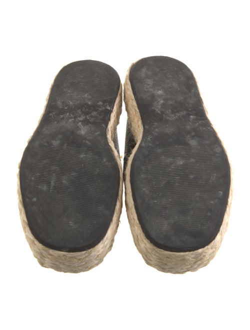 Intentionally Blank Leather Espadrilles