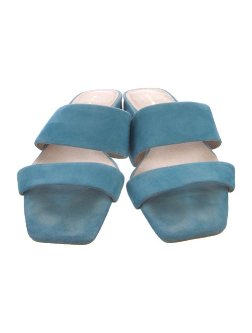 Intentionally Blank Leather Slides