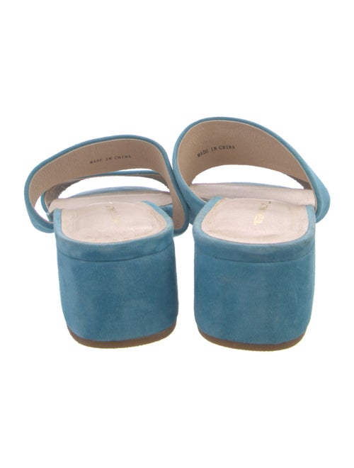 Intentionally Blank Leather Slides