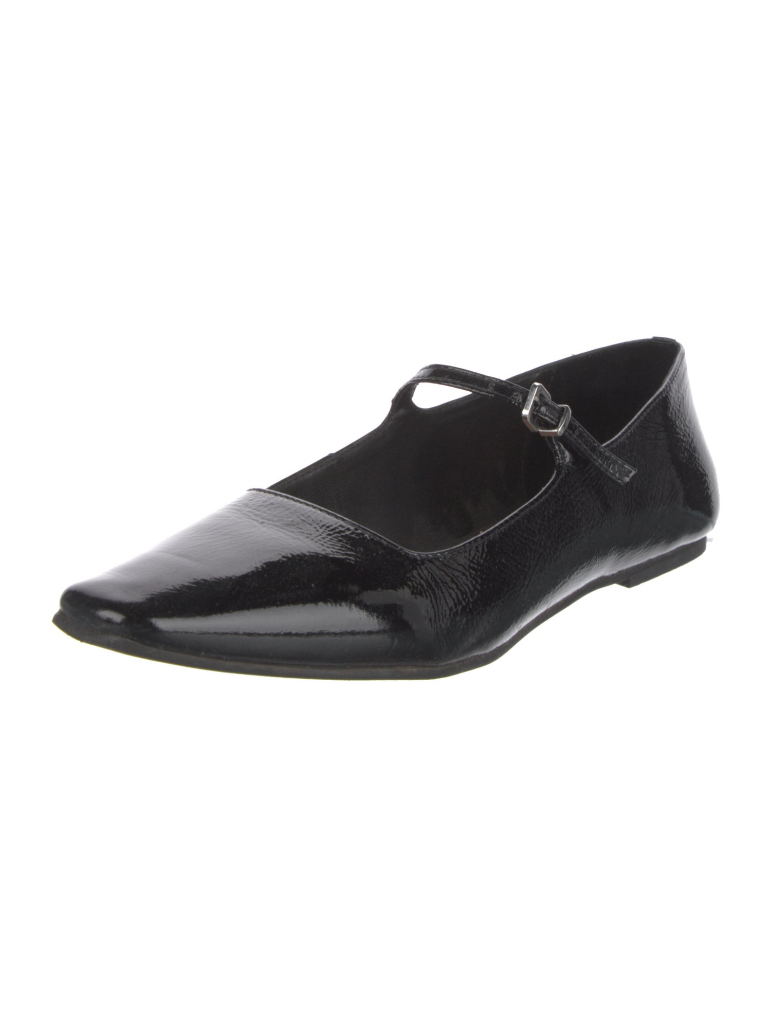 Intentionally Blank Patent Leather Mary Jane Flats