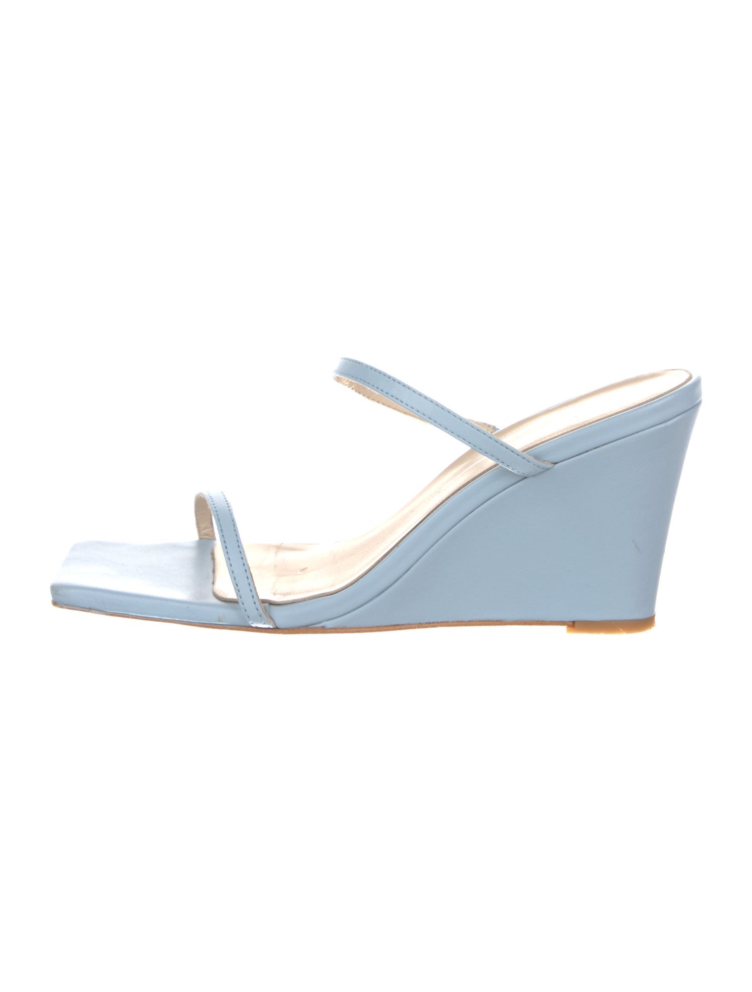 Intentionally Blank Leather Slides