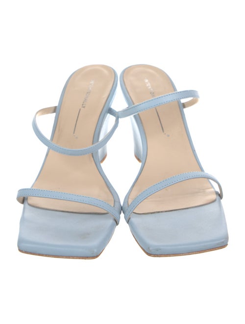 Intentionally Blank Leather Slides