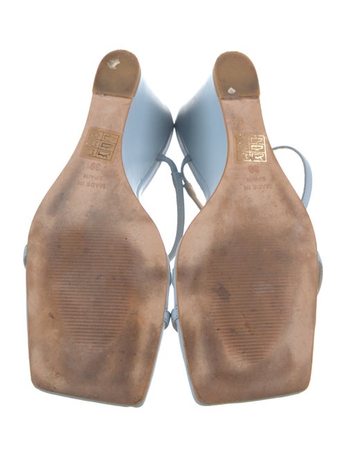 Intentionally Blank Leather Slides