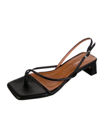 Intentionally Blank Leather Slingback Sandals