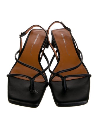 Intentionally Blank Leather Slingback Sandals