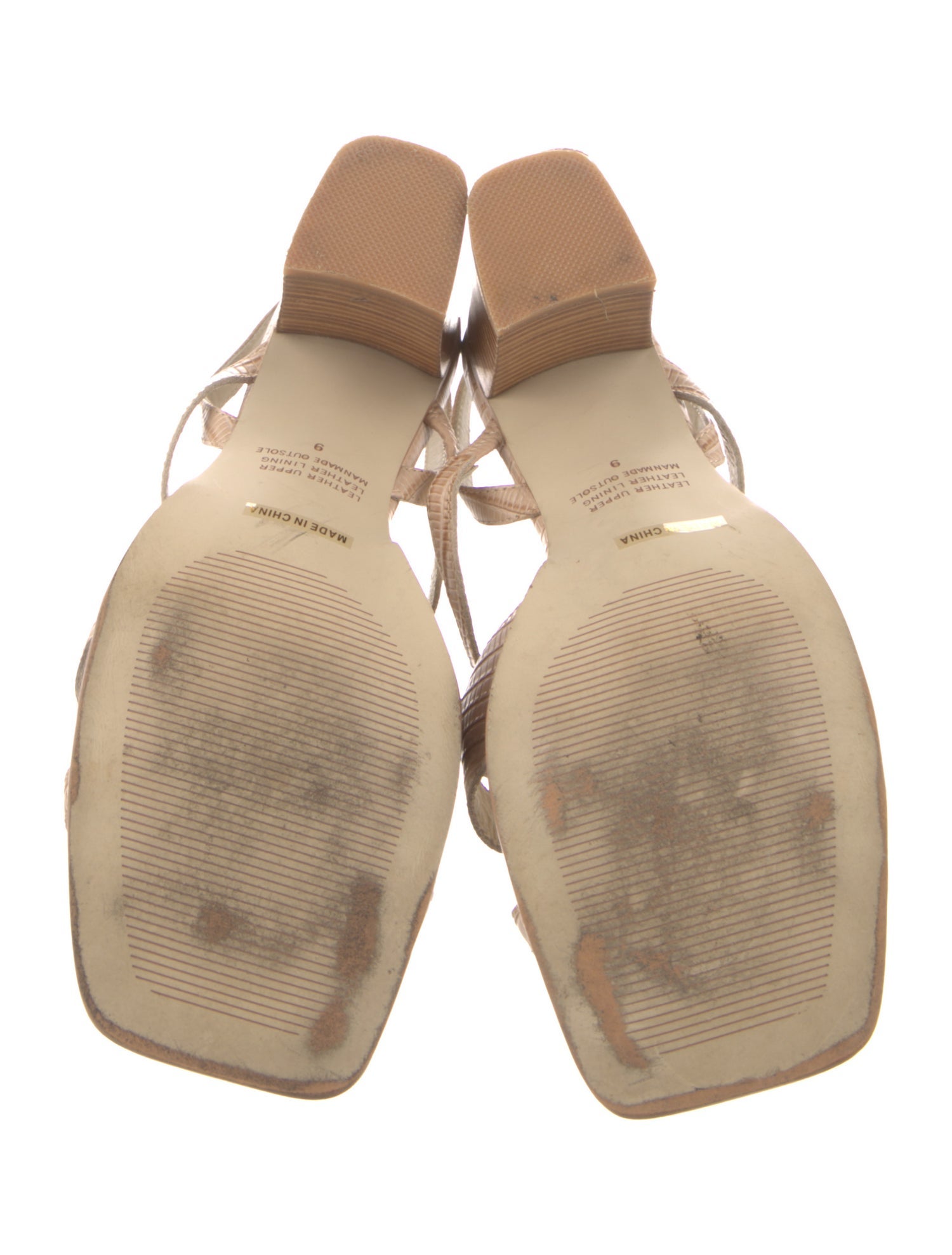 Intentionally Blank Leather Slingback Sandals