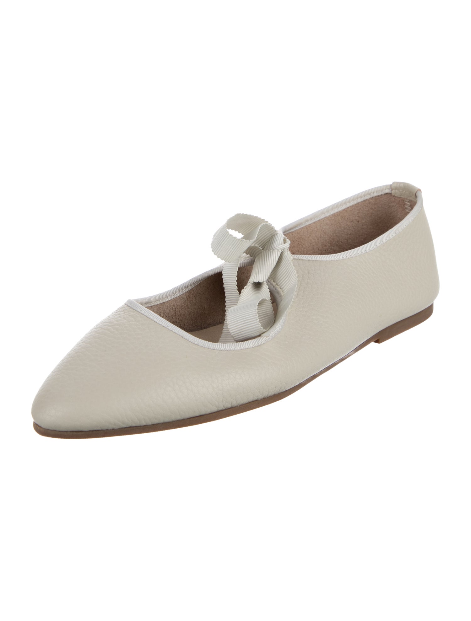 Intentionally Blank Leather Ballet Flats