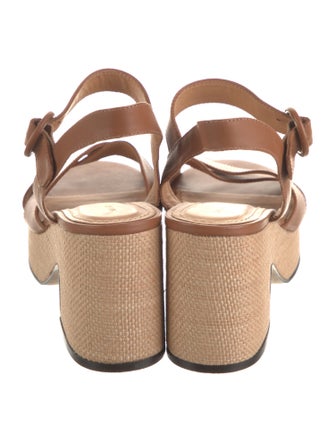Intentionally Blank Leather Slingback Sandals
