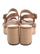 Intentionally Blank Leather Slingback Sandals