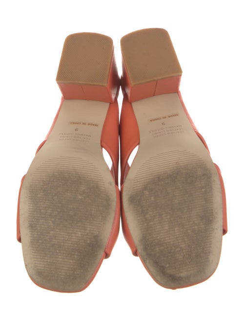 Intentionally Blank Leather Slides