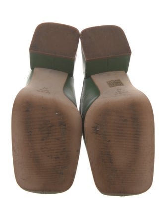 Intentionally Blank Leather Mules