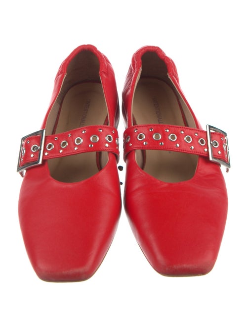 Intentionally Blank Leather Mary Jane Flats