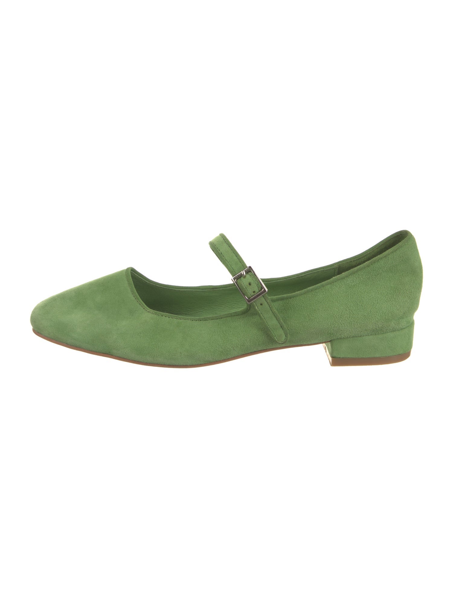 Intentionally Blank Suede Mary Jane Flats