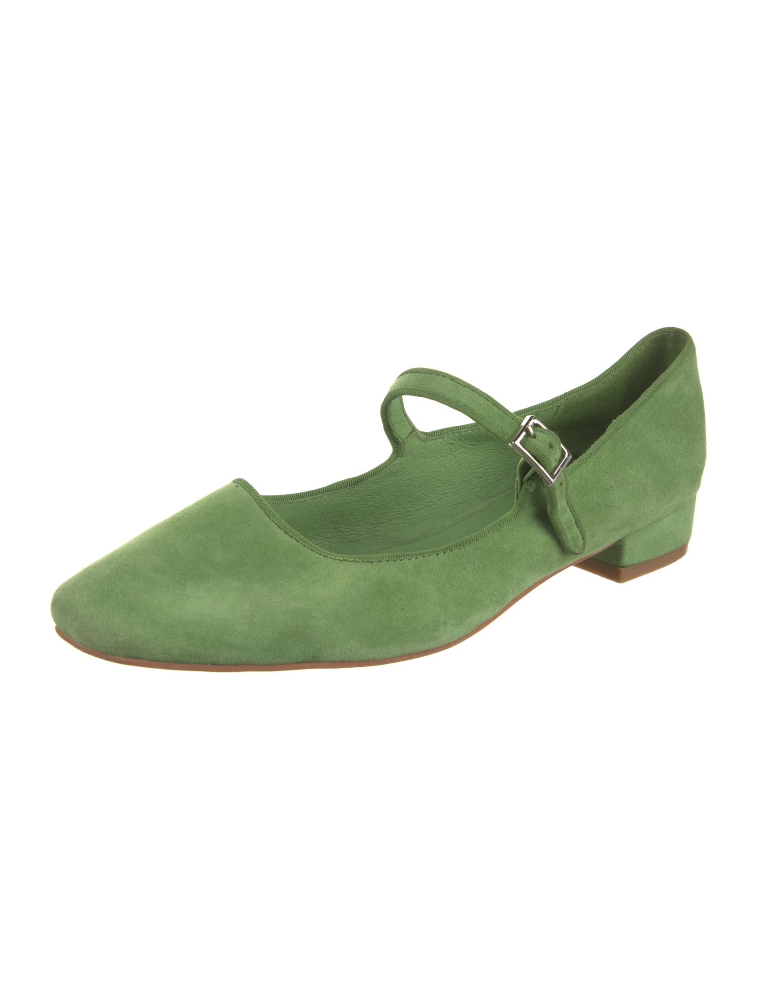 Intentionally Blank Suede Mary Jane Flats