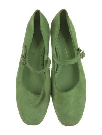 Intentionally Blank Suede Mary Jane Flats