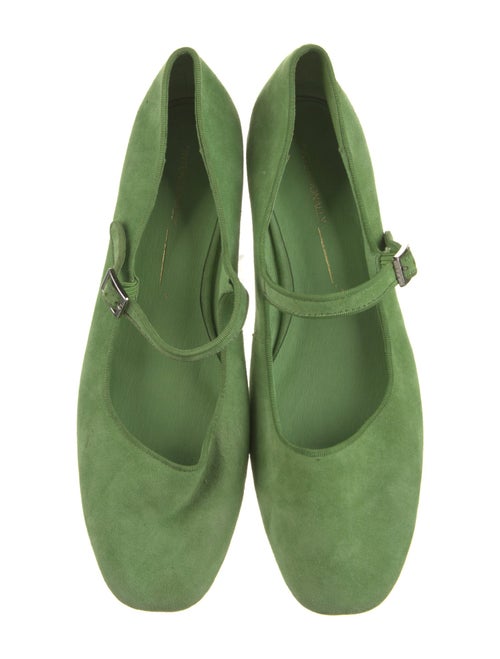 Intentionally Blank Suede Mary Jane Flats
