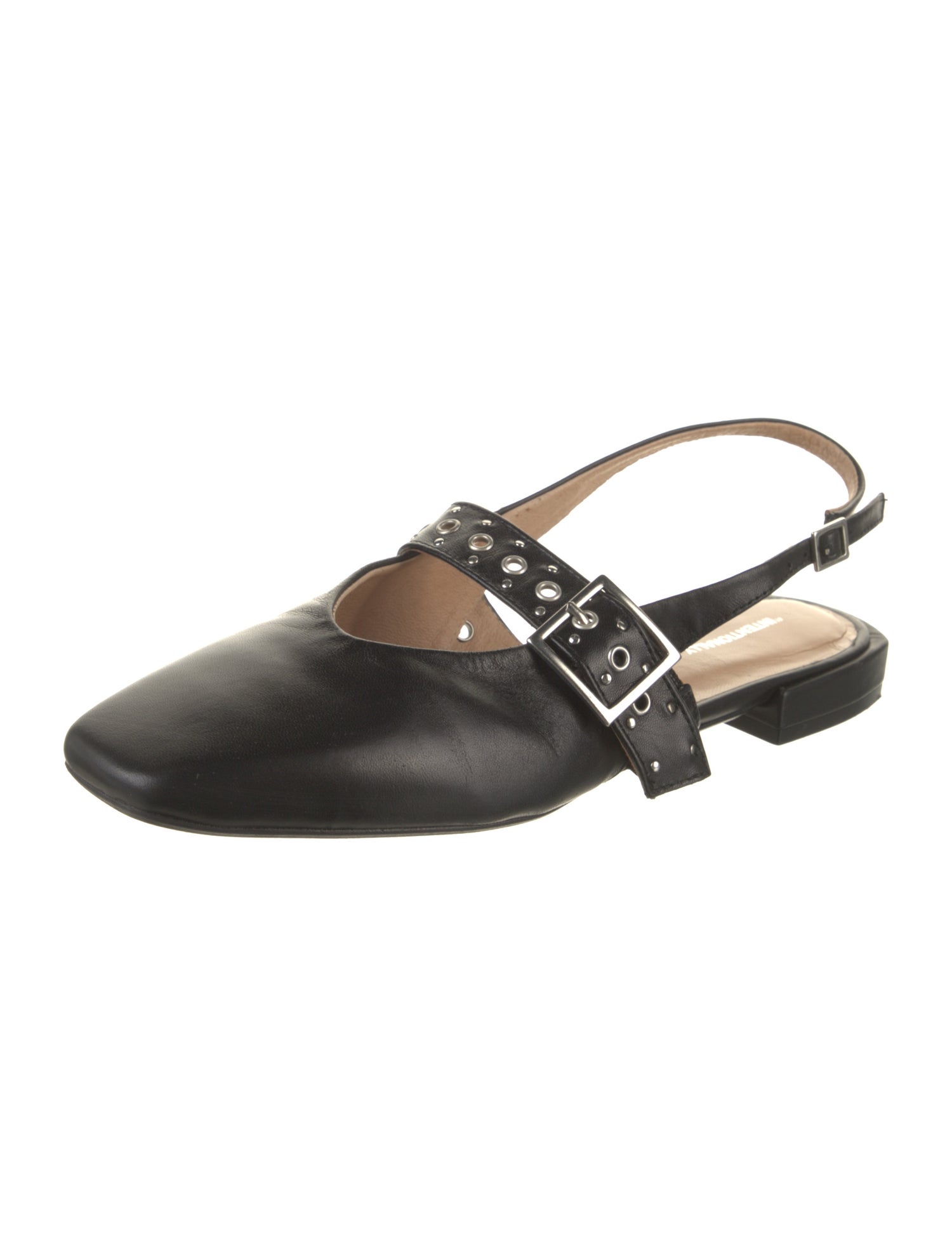 Intentionally Blank Leather Slingback Flats