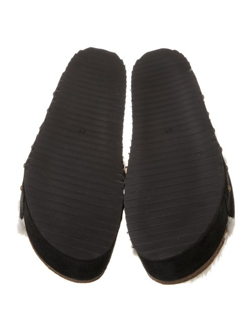 Intentionally Blank Suede Studded Accents Slides