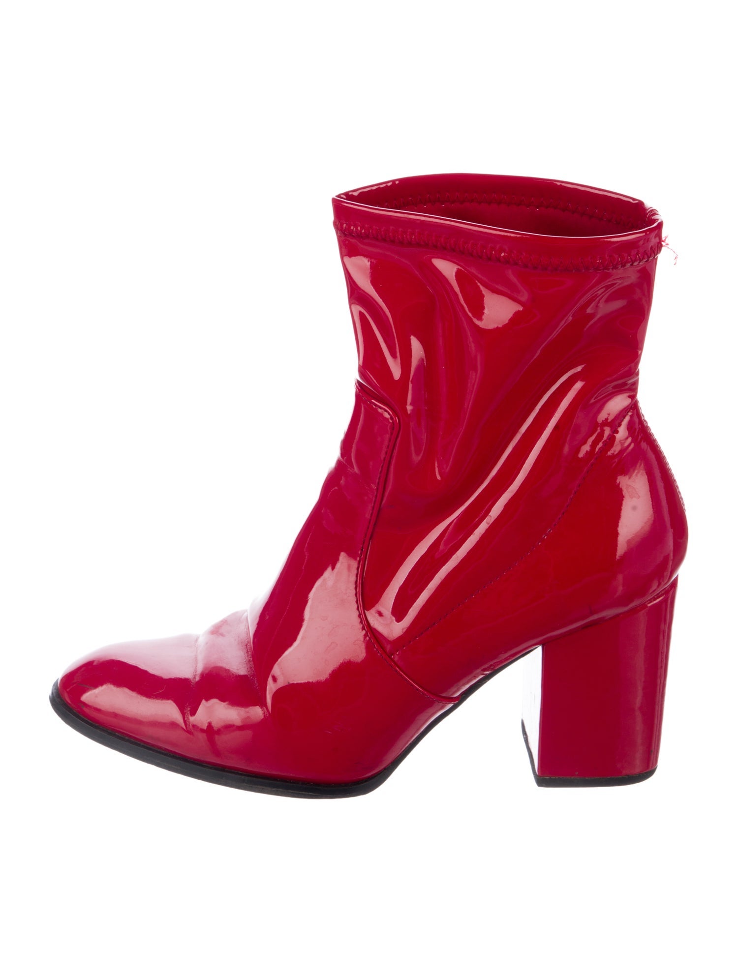 Intentionally Blank Patent Leather Boots