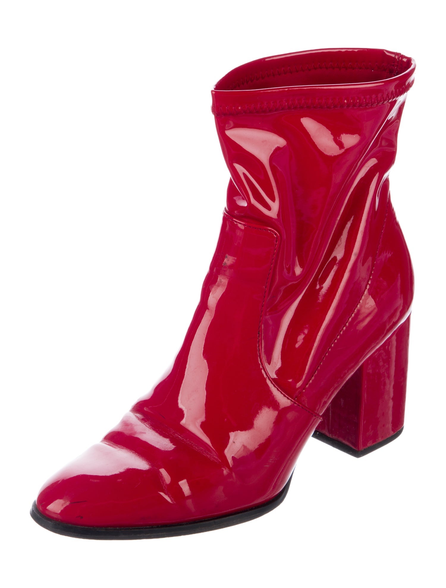 Intentionally Blank Patent Leather Boots