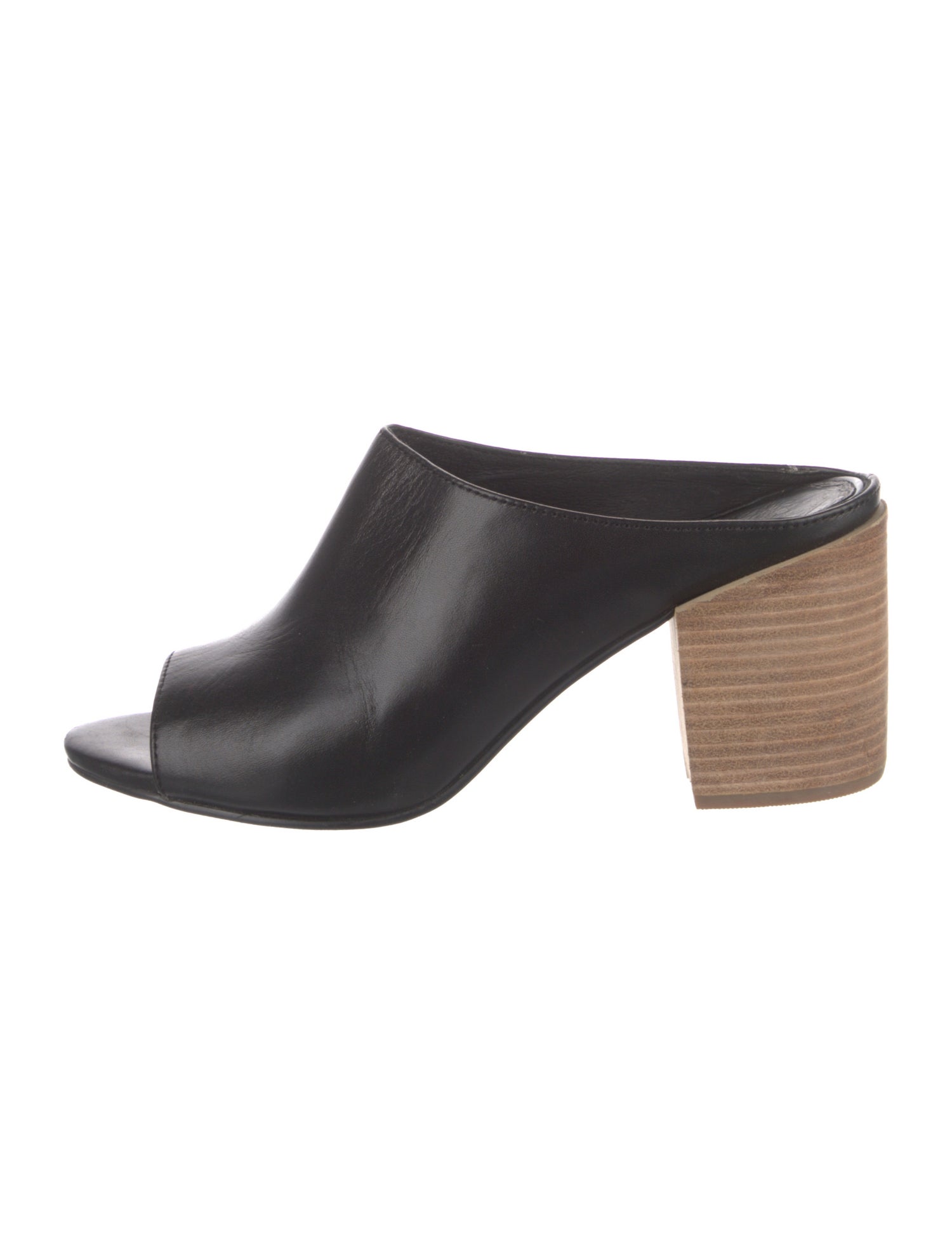 Intentionally Blank Leather Slides