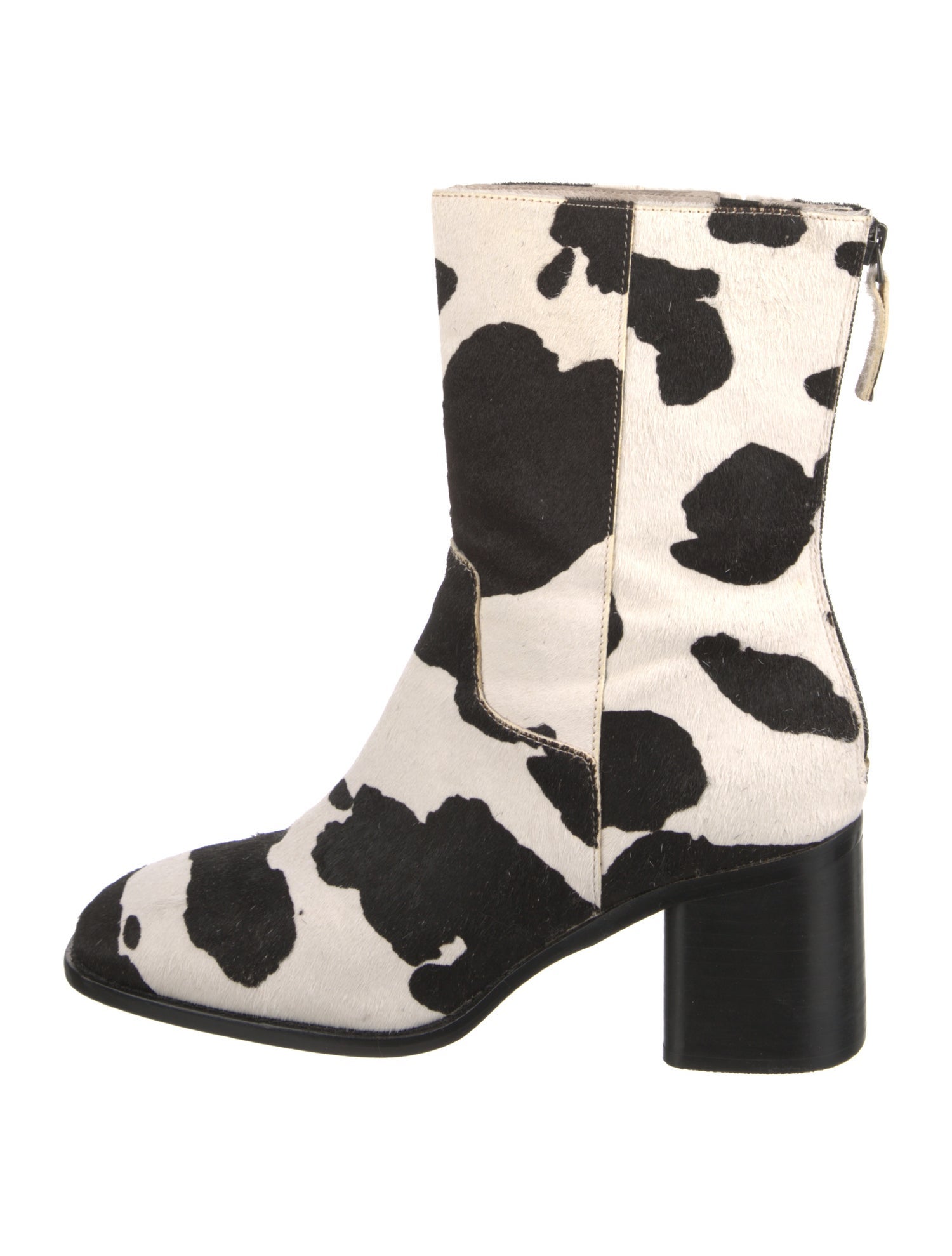 Intentionally Blank Ponyhair Printed Boots
