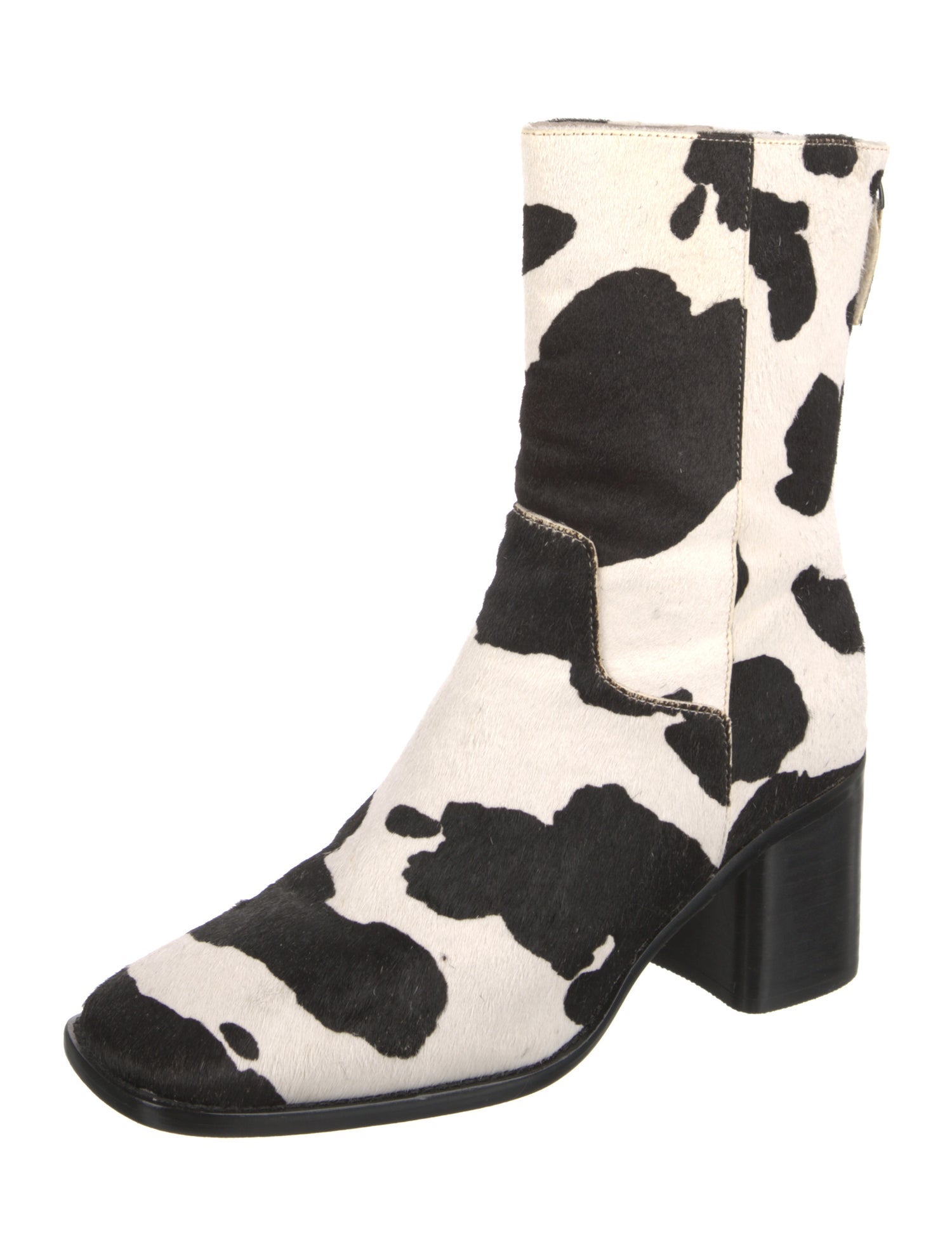 Intentionally Blank Ponyhair Printed Boots