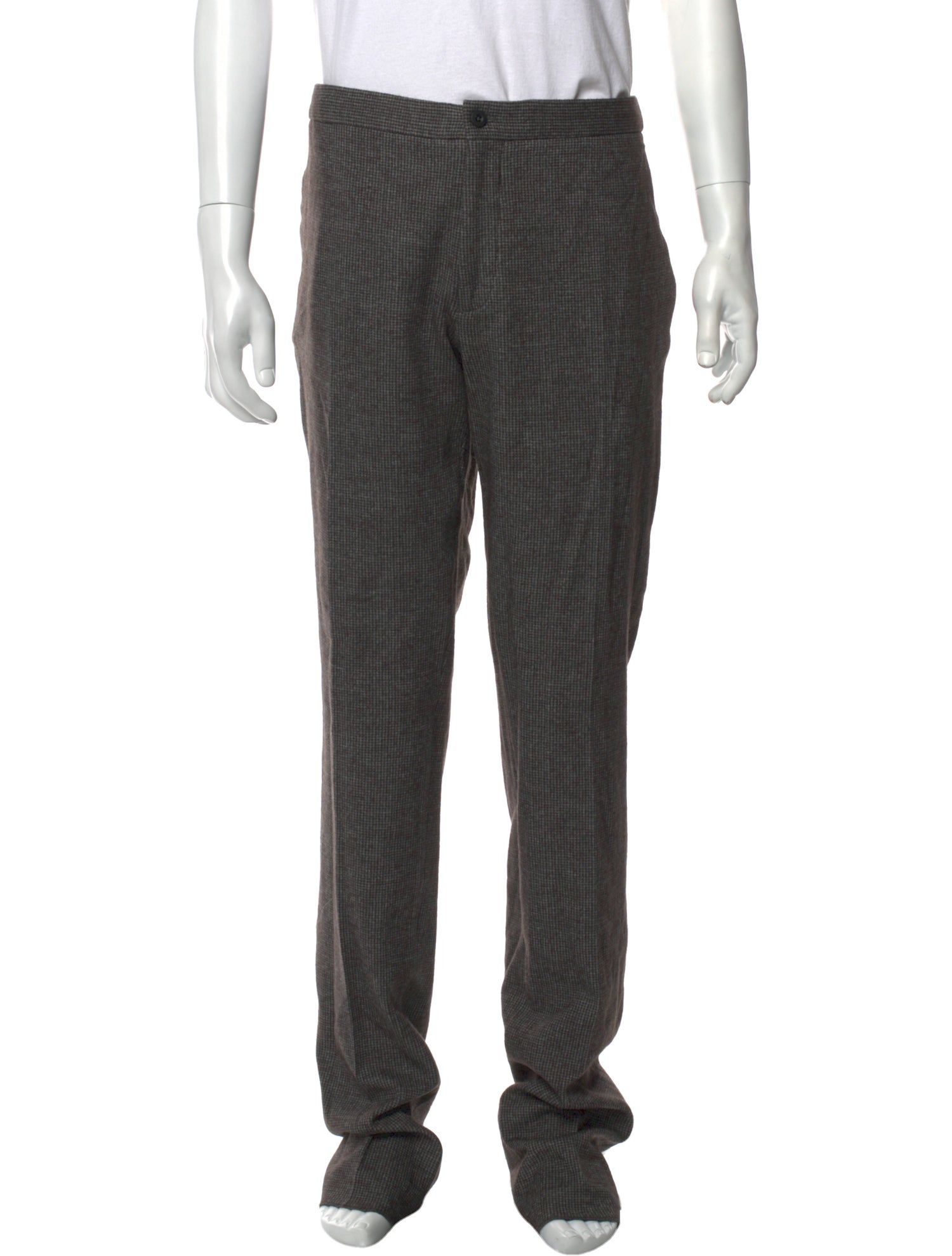 Incotex Plaid Print Dress Pants